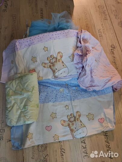 Бортики и балдахин в кроватку