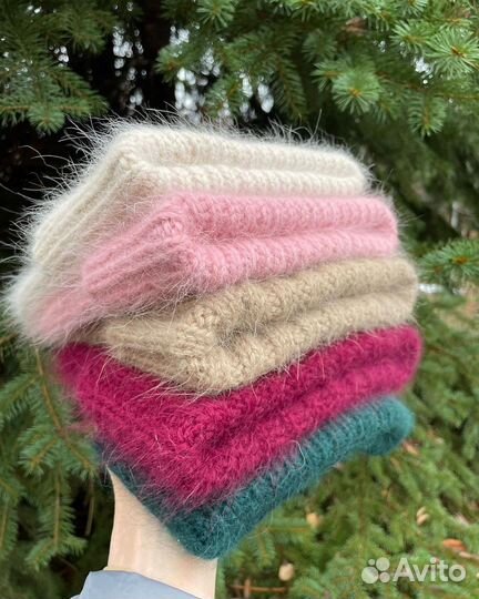 Зимняя шапка пух норки