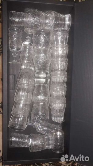 Хрустальный набор стакаников СССР