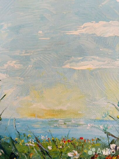 Картина маслом на холсте. Цветы