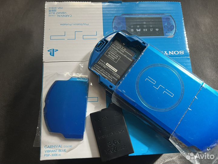 Sony PSP 3008 blue 64гб новая,прошитая