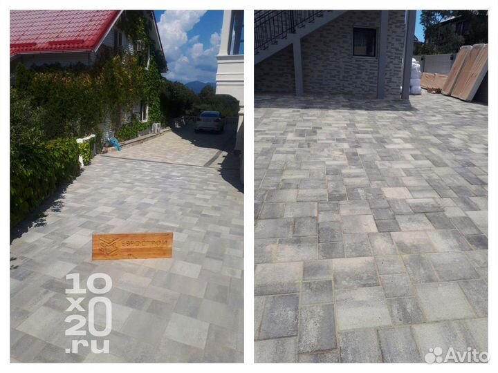 Тротуарная плитка, бордюры, газонная решетка