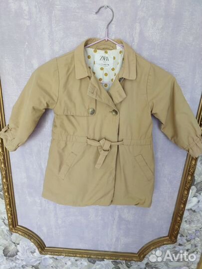 Плащ для девочки zara 98