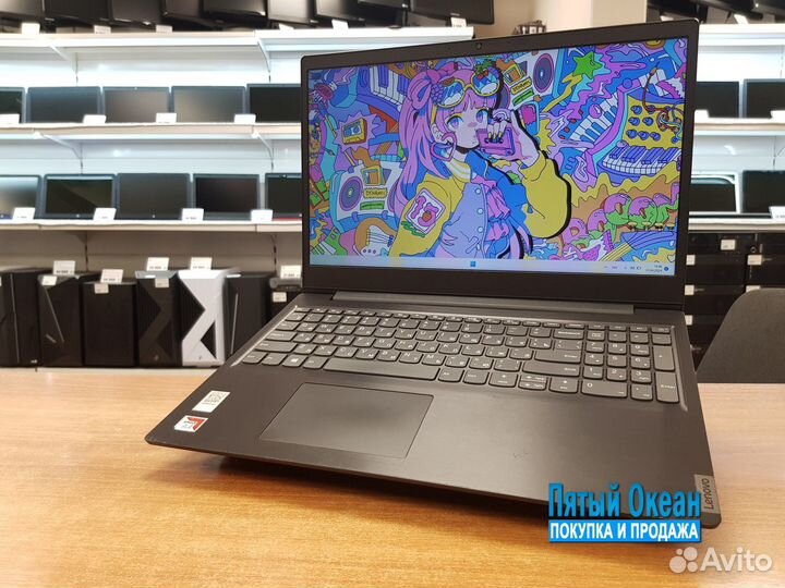 Ноутбук Lenovo 15 FHD, AMD A4 9125, DDR4, SSD