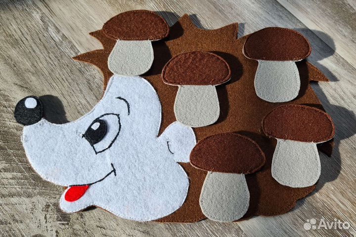 Развивающий ёжик из фетра