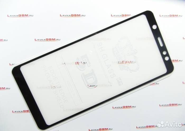 Защитное стекло для Samsung A6 Plus (2018) Черное#