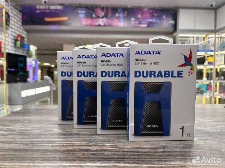 Внешний HDD adata DashDrive Durable HD650 1 тб