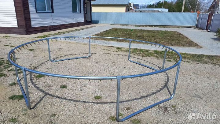 Батут 366 см с сеткой и лестницей