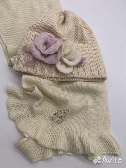 Шапка Catya и шарф Blumarine оригинал Италия 4/8 л