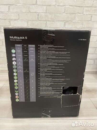 Кухонный комбайн Braun multiquick 5 K 700 Black