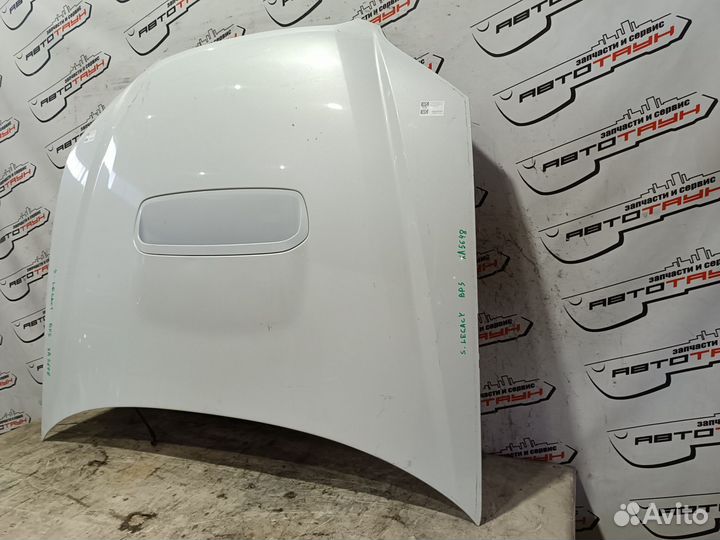 Капот subaru legacy BL5 BP5 BPH 57229AG0109P turbo алюминиевый белый, 36J XA5648