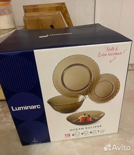Набор столовой посуды luminarc новый