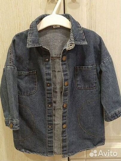 Вещи детские рубашка брендовые джинсовка