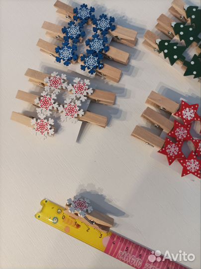 Листья клёна искусственные, прищепки декоративные