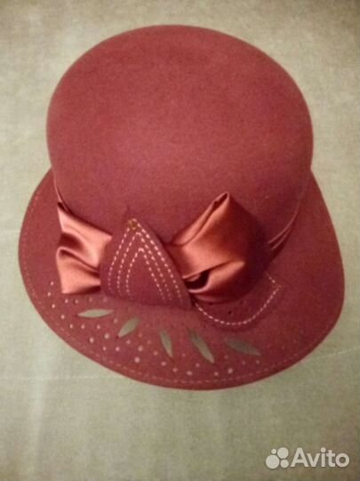 Шляпа женская фетровая