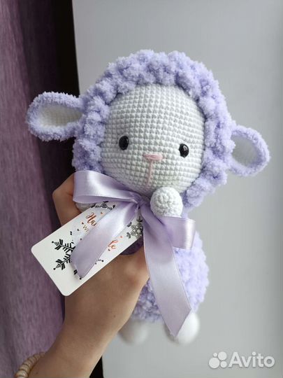 Вязаная овечка на заказ. Ручная работа. Амигуруми