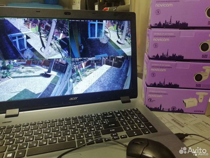 Комплект уличного IP видеонаблюдения 3мп