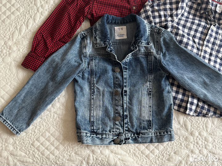 Рубашки Carters 4 года/ джинсовка