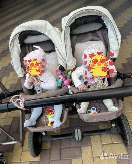 Коляска для двойни