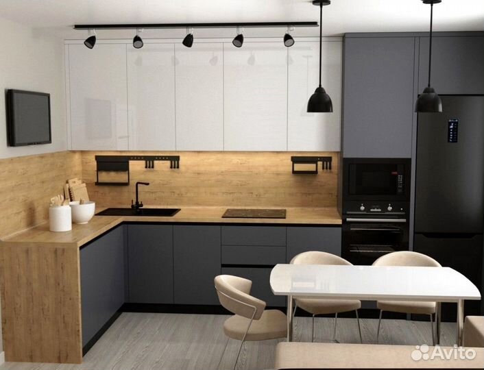 Кухня в потолок на заказ