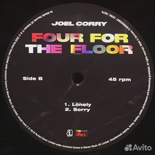 Виниловая пластинка Joel Corry - Four For The Floo