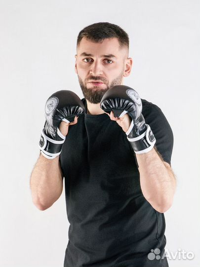 Перчатки для мма Reyvel Панкратион (черные) (L)