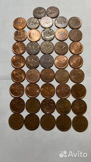 Монеты Канада старые много разных годов выпуска