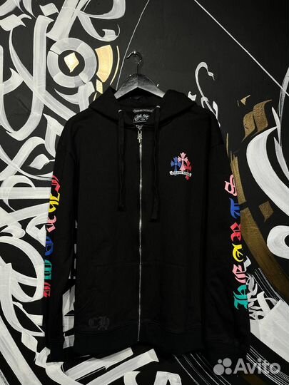 Зип худи Chrome Hearts Multicolor Cross Cemetery