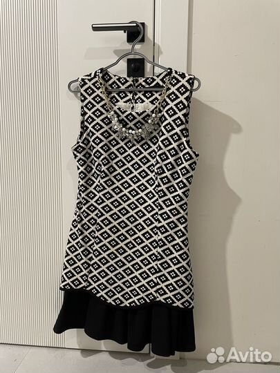 Красивое черно-белое платье 42-44 (xs/s/m)