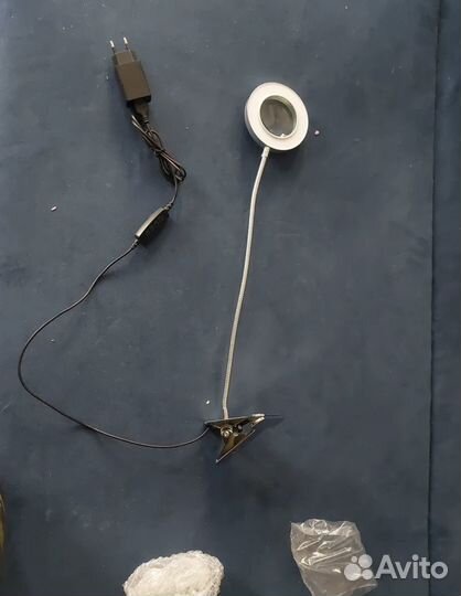 Лампа лупа настольная