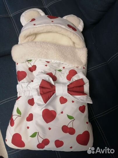 Конверт на выписку для девочки зима