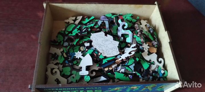 Деревянный пазл Черепашки-ниндзя