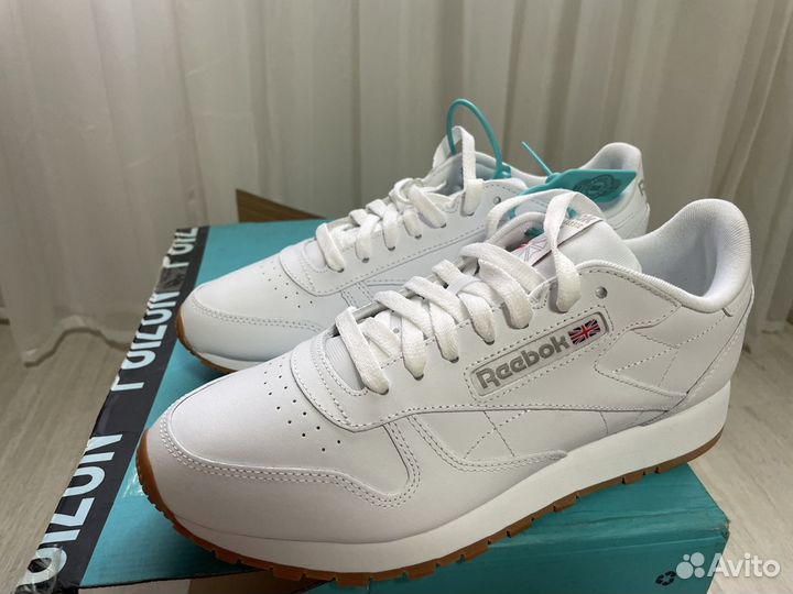 Reebok classics leather белые (в наличии)