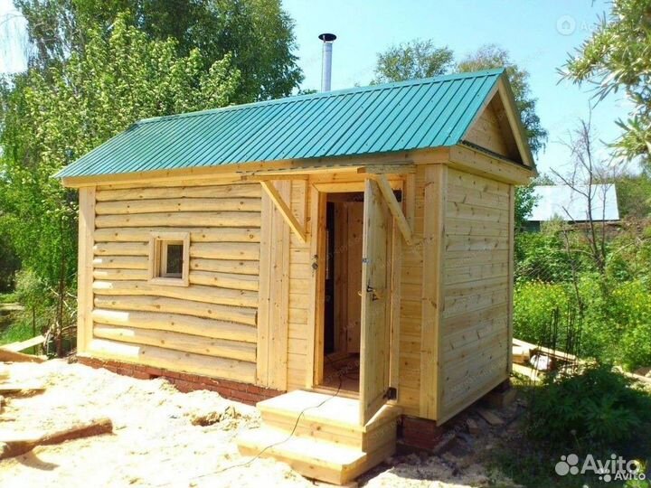 Срубы бань и домов ручной рубки