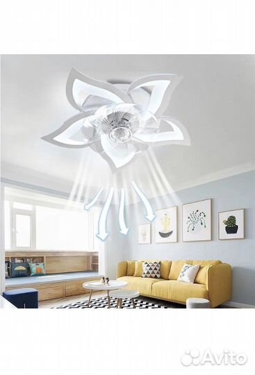 Люстра светодиодная потолочная с вентилятором