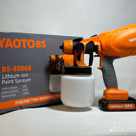 Краскопульт аккумуляторный 68V