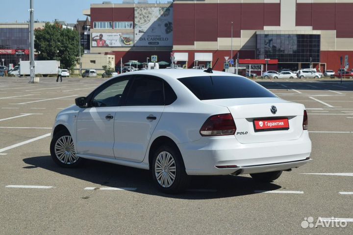Volkswagen Polo 1.6 AT, 2019, 107 129 км