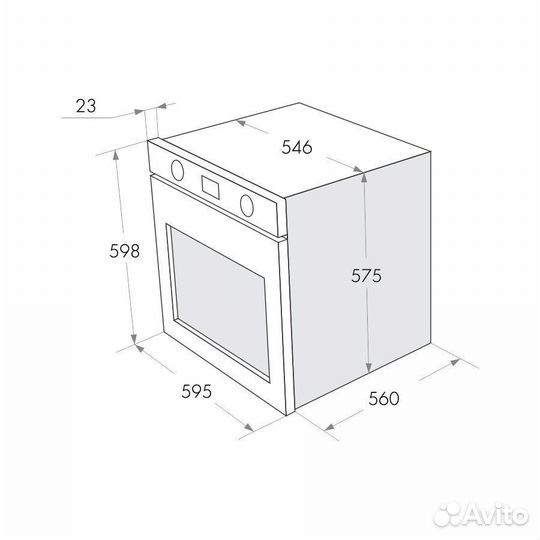 Газовый духовой шкаф Maunfeld mgog.673S