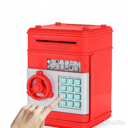 Cейф детский с кодовым замком и купюроприемником