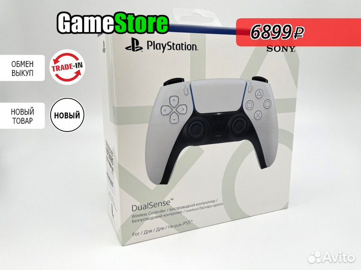 DualSense Белый 5 Геймпад Sony PS5 Оригина Новый