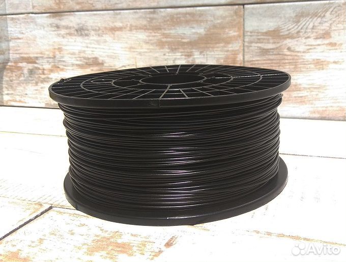 Petg пруток черный 1.75мм катушка 1кг