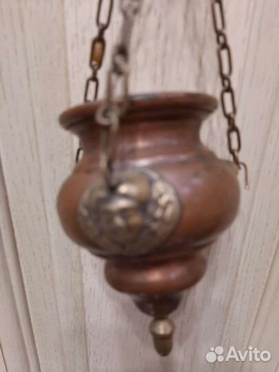 Медный подсвечник лампада