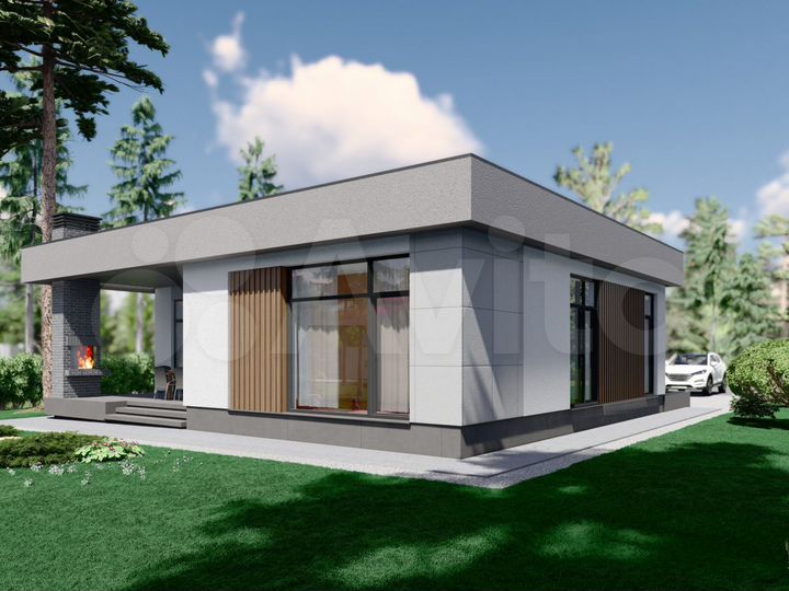 Коттедж 125 м² на участке 1 сот.