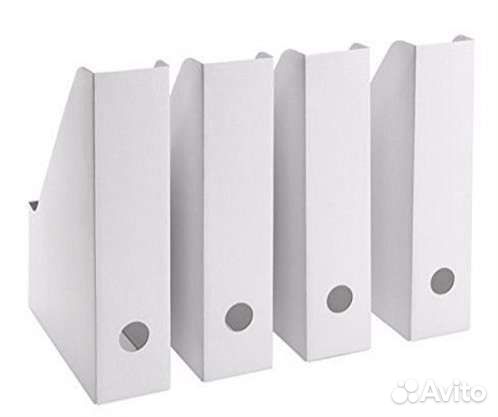Набор из 4-х картонных подставок для журналов.Икеа