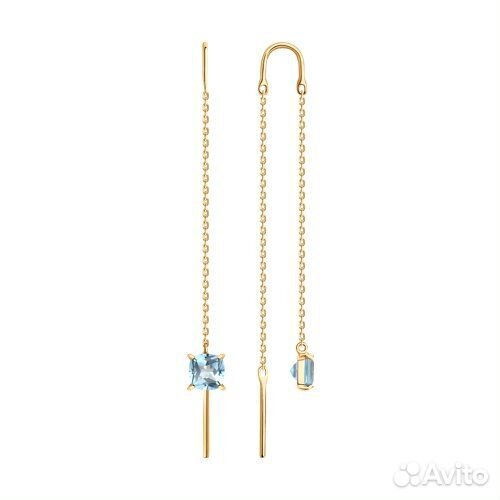 Серьги sokolov из золота, 729190