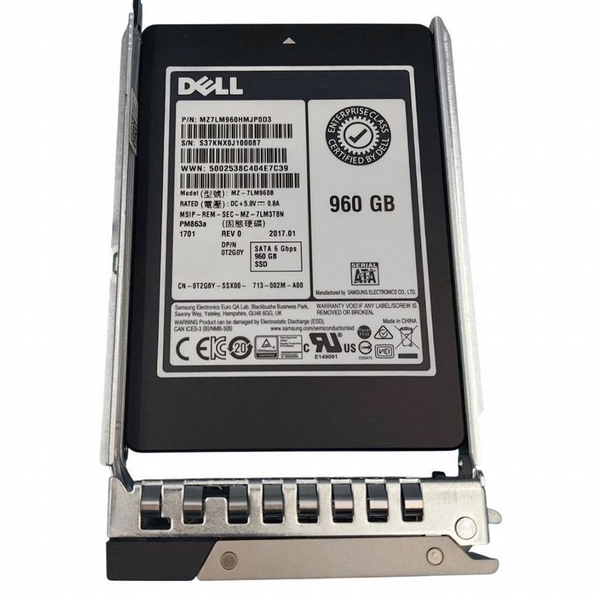[T2G0Y] Жесткий Диск Dell 960gb Sata3 2,5" Ssd T2g0y