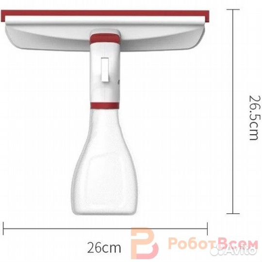 Скребок для окон с распылителем Yijie YB-08 - белы