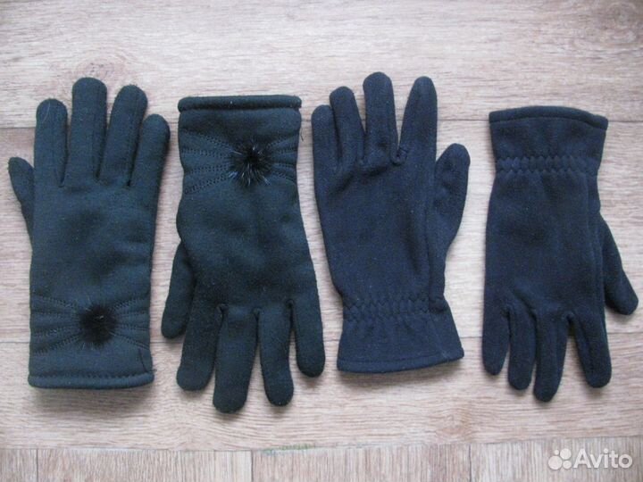 Перчатки на байке и меху, 7-10 лет