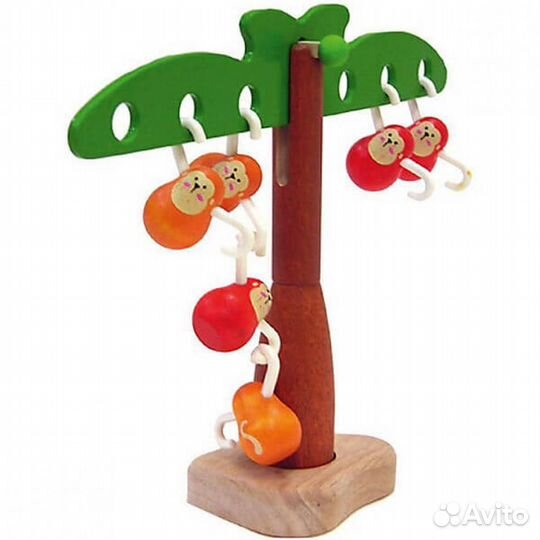 Игра Балансирующие обезьянки Plan Toys