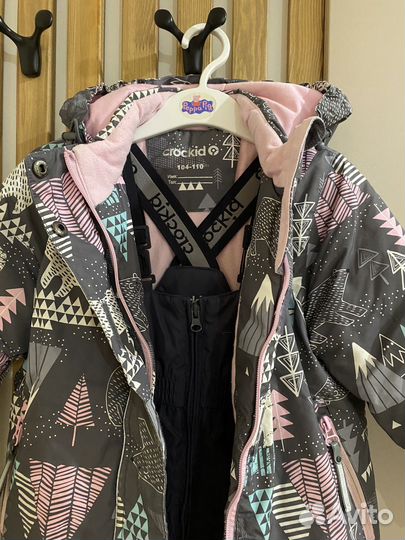 Зимний комбинезон для девочек. 104-110